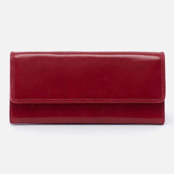 NWT New Hobo Ardor Wallet Cardinal Leather Retired Rare